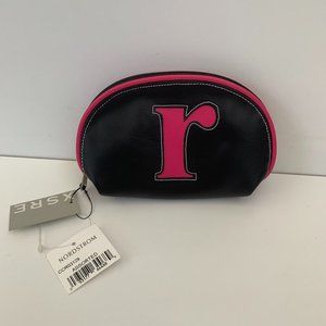 Letter R cosmetic makeup bag